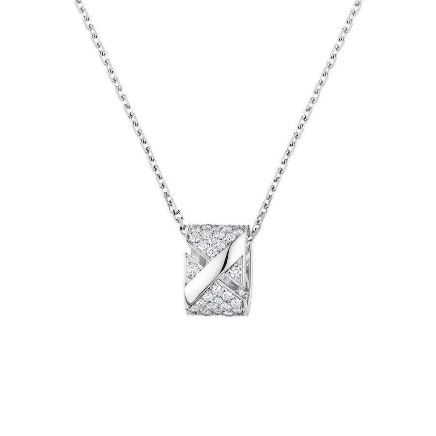 [⭐Sparkve]LIENS EVIDENCE DIAMOND PAVED NECKLACE