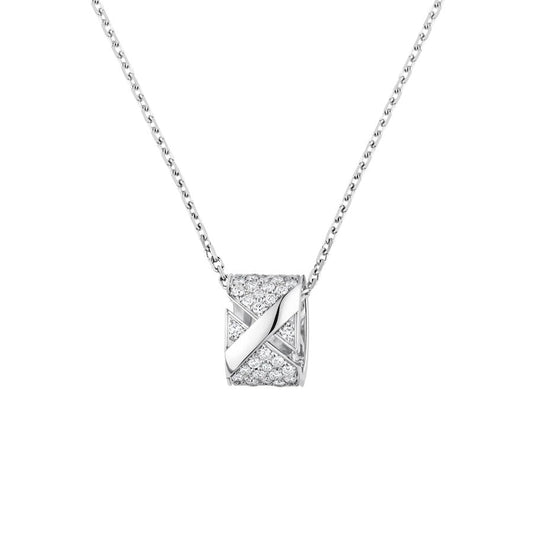 [⭐Sparkve]LIENS EVIDENCE DIAMOND PAVED NECKLACE