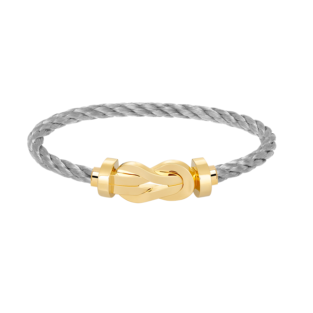[⭐Sparkve]CHANCE LARGE 8 FIGURE BUCKLE NO DIAMOND BRACELET GOLD