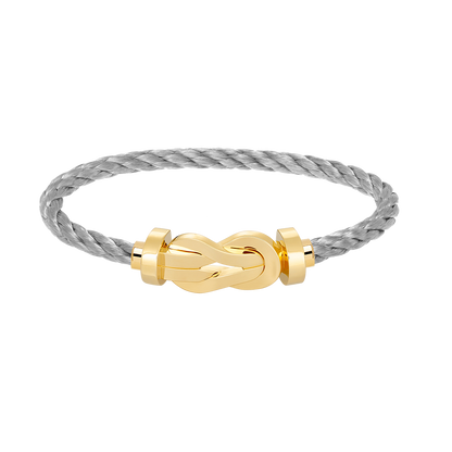 [⭐Sparkve]CHANCE LARGE 8 FIGURE BUCKLE NO DIAMOND BRACELET GOLD