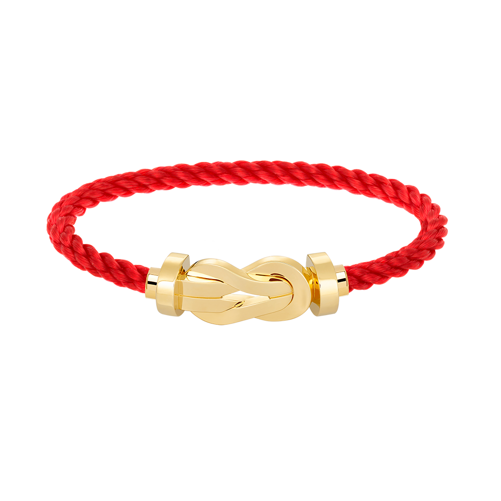 [⭐Sparkve]CHANCE LARGE 8 FIGURE BUCKLE NO DIAMOND BRACELET GOLD