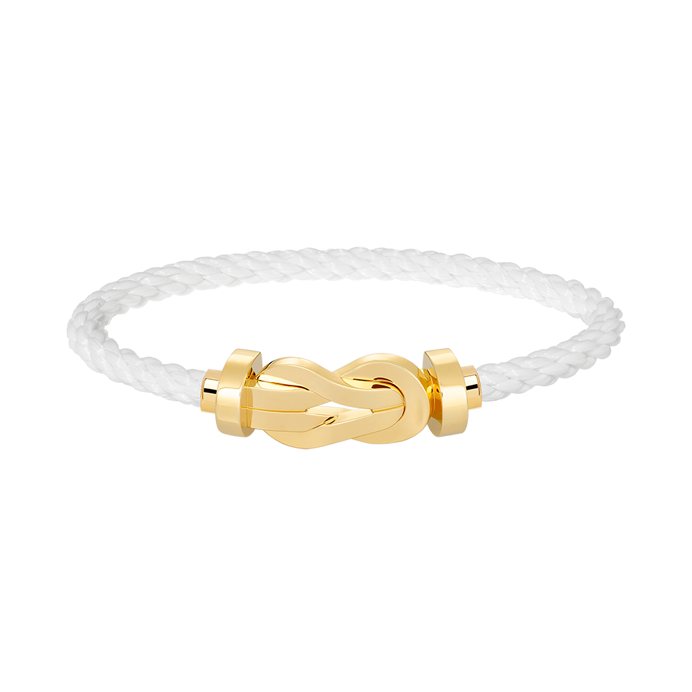 [⭐Sparkve]CHANCE LARGE 8 FIGURE BUCKLE NO DIAMOND BRACELET GOLD