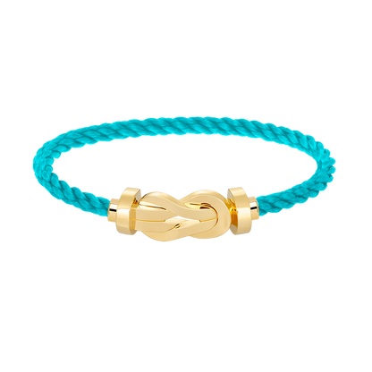 [⭐Sparkve]CHANCE LARGE 8 FIGURE BUCKLE NO DIAMOND BRACELET GOLD
