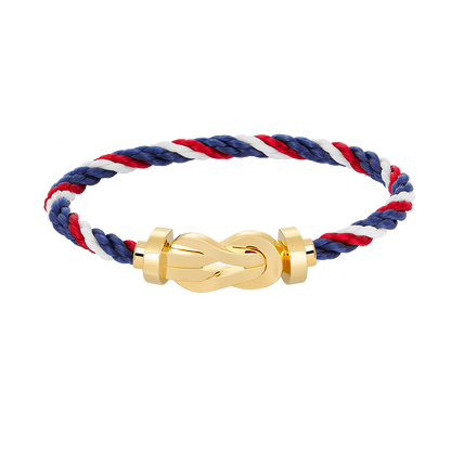 [⭐Sparkve]CHANCE LARGE 8 FIGURE BUCKLE NO DIAMOND BRACELET GOLD