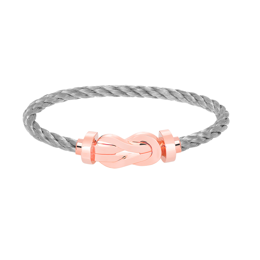 [⭐Sparkve]CHANCE LARGE 8 FIGURE BUCKLE NO DIAMOND BRACELET ROSE GOLD