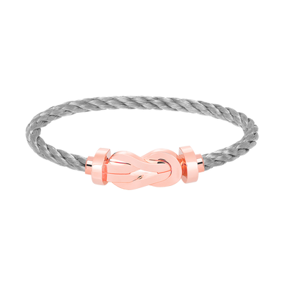 [⭐Sparkve]CHANCE LARGE 8 FIGURE BUCKLE NO DIAMOND BRACELET ROSE GOLD