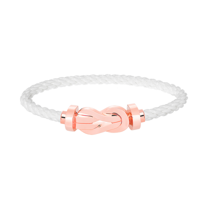 [⭐Sparkve]CHANCE LARGE 8 FIGURE BUCKLE NO DIAMOND BRACELET ROSE GOLD