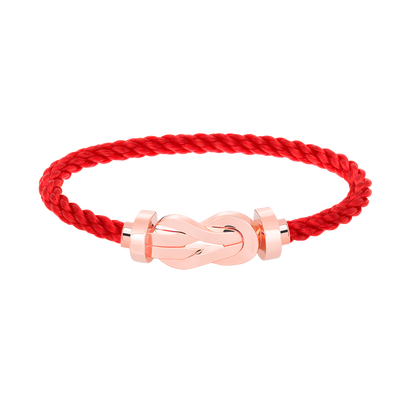 [⭐Sparkve]CHANCE LARGE 8 FIGURE BUCKLE NO DIAMOND BRACELET ROSE GOLD