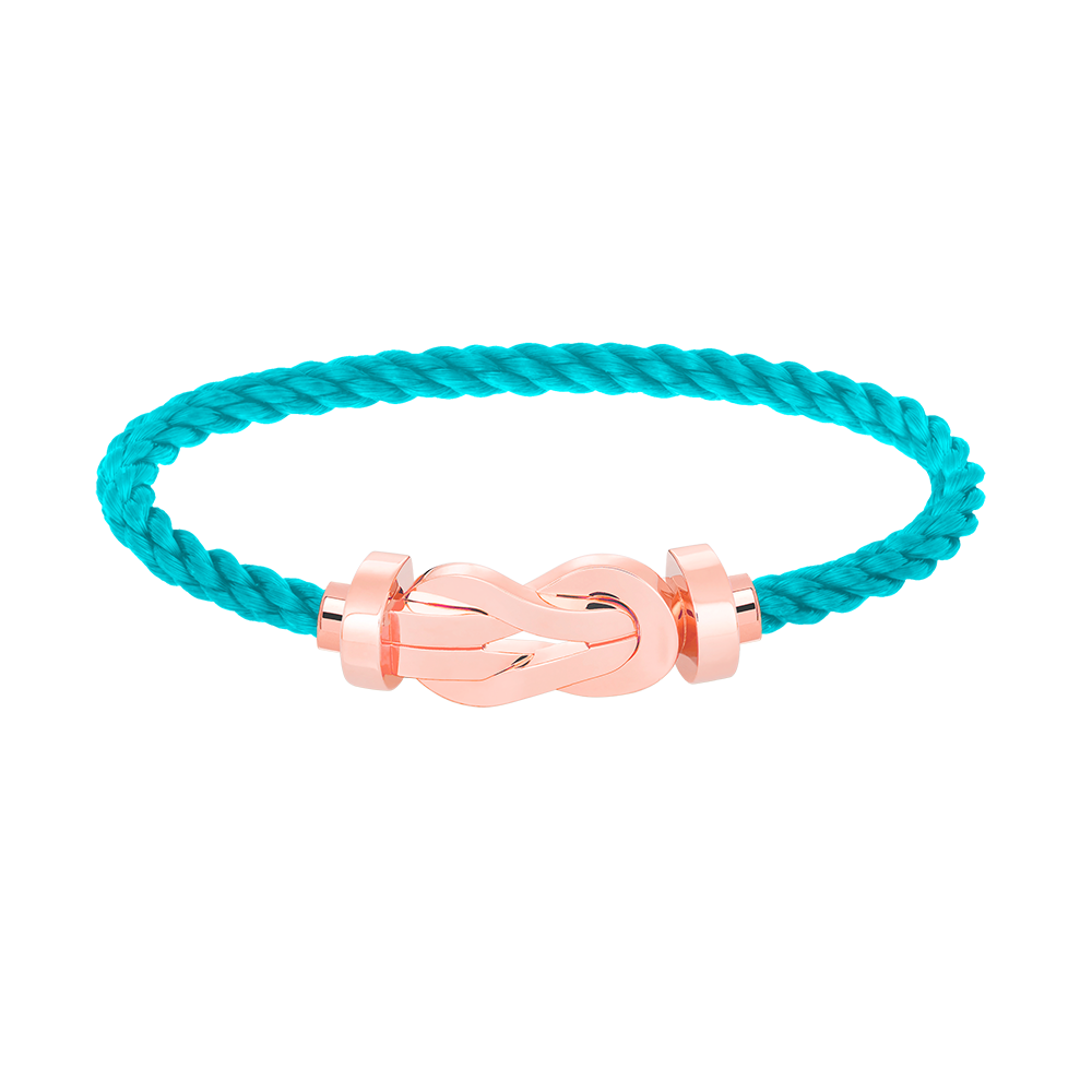 [⭐Sparkve]CHANCE LARGE 8 FIGURE BUCKLE NO DIAMOND BRACELET ROSE GOLD