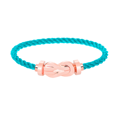 [⭐Sparkve]CHANCE LARGE 8 FIGURE BUCKLE NO DIAMOND BRACELET ROSE GOLD