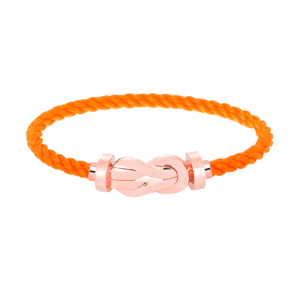 [⭐Sparkve]CHANCE LARGE 8 FIGURE BUCKLE NO DIAMOND BRACELET ROSE GOLD