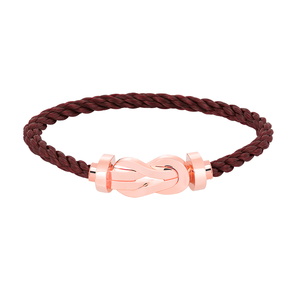 [⭐Sparkve]CHANCE LARGE 8 FIGURE BUCKLE NO DIAMOND BRACELET ROSE GOLD