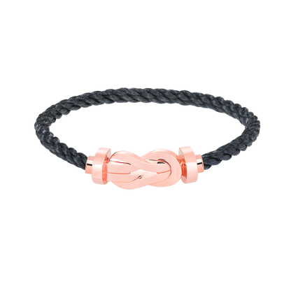 [⭐Sparkve]CHANCE LARGE 8 FIGURE BUCKLE NO DIAMOND BRACELET ROSE GOLD