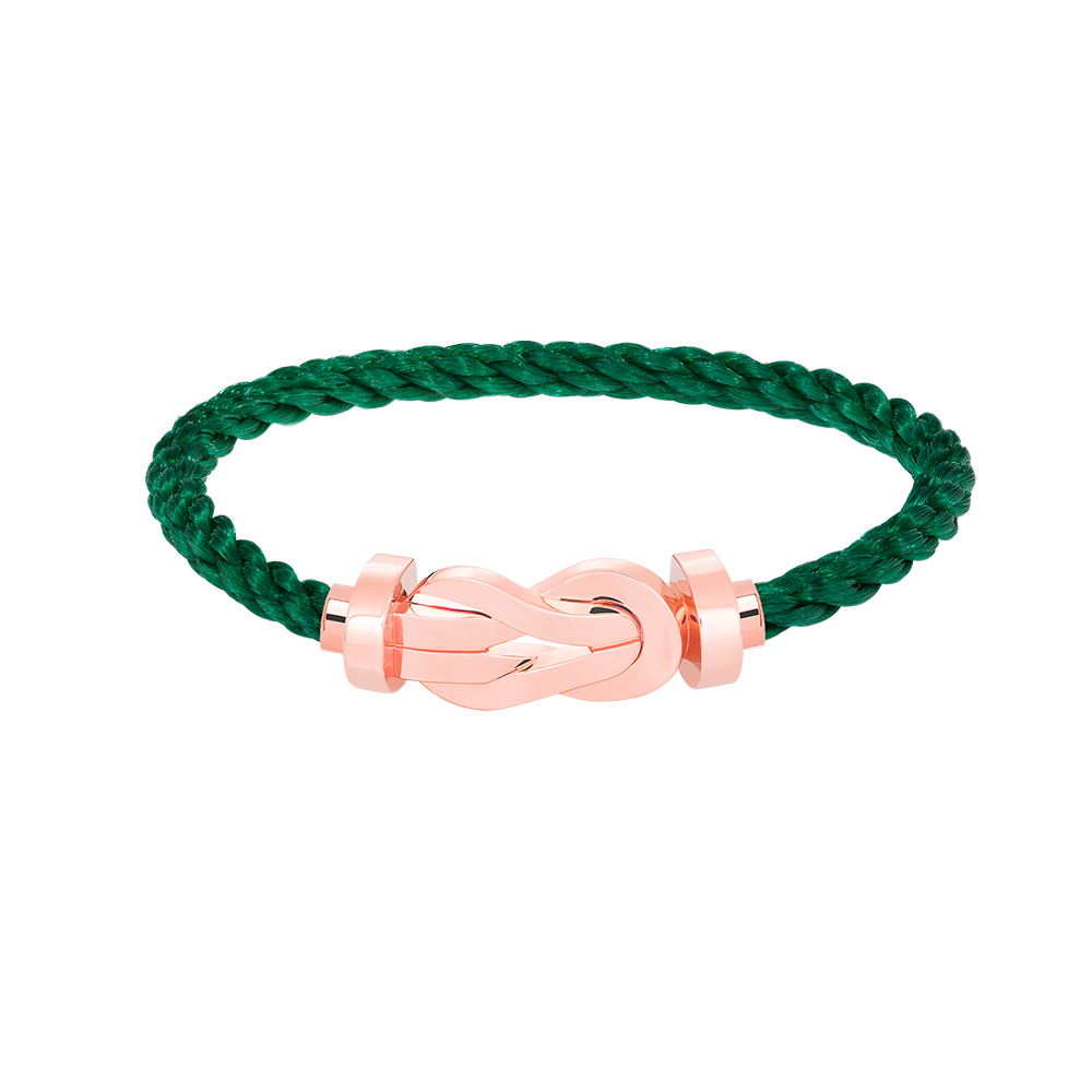 [⭐Sparkve]CHANCE LARGE 8 FIGURE BUCKLE NO DIAMOND BRACELET ROSE GOLD