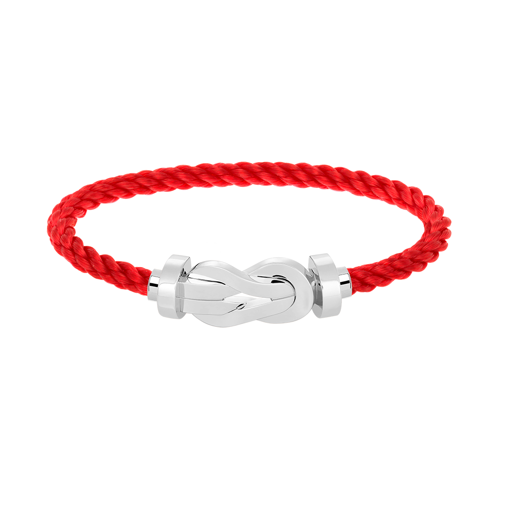 [⭐Sparkve]CHANCE LARGE 8 FIGURE BUCKLE NO DIAMOND BRACELET SILVER
