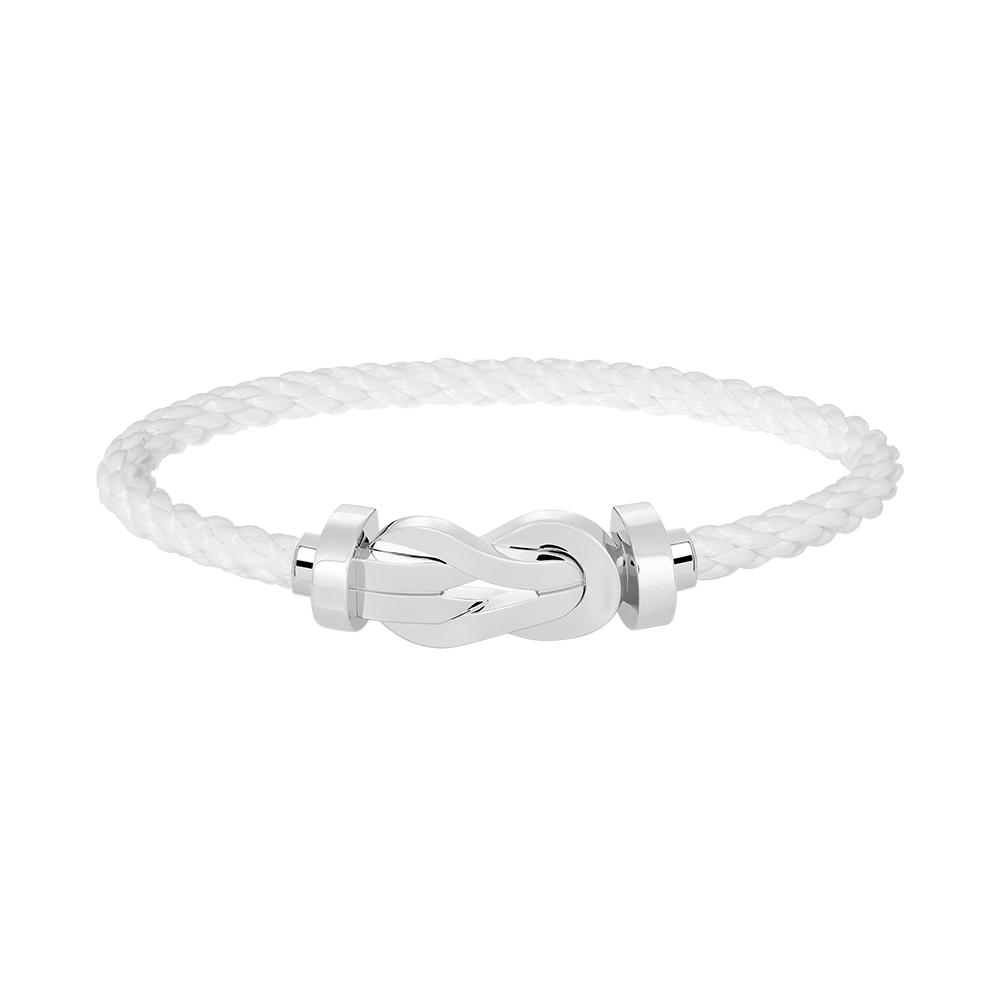 [⭐Sparkve]CHANCE LARGE 8 FIGURE BUCKLE NO DIAMOND BRACELET SILVER