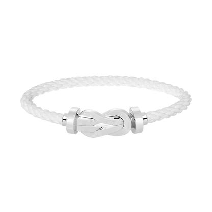 [⭐Sparkve]CHANCE LARGE 8 FIGURE BUCKLE NO DIAMOND BRACELET SILVER