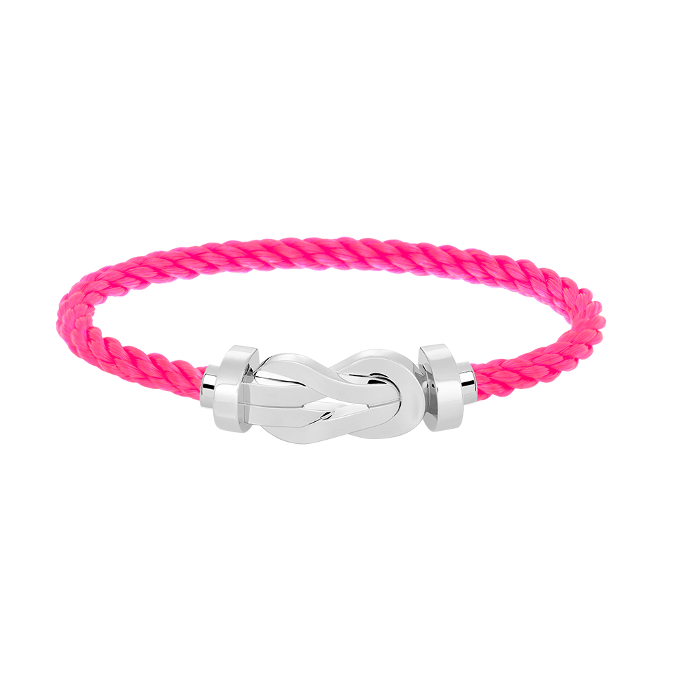 [⭐Sparkve]CHANCE LARGE 8 FIGURE BUCKLE NO DIAMOND BRACELET SILVER