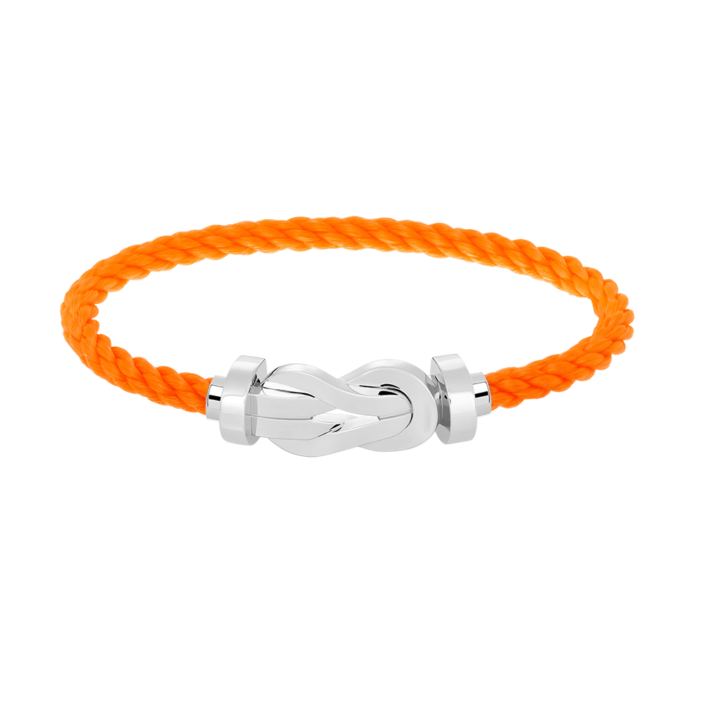 [⭐Sparkve]CHANCE LARGE 8 FIGURE BUCKLE NO DIAMOND BRACELET SILVER