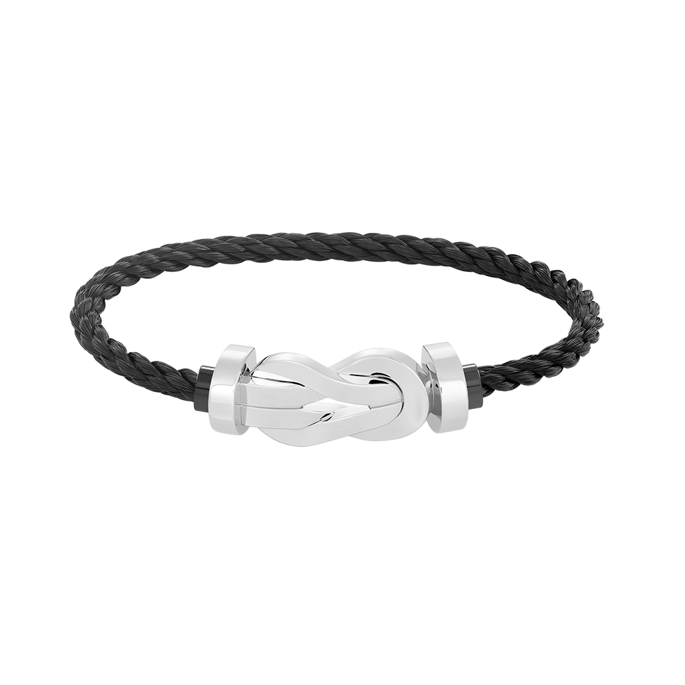 [⭐Sparkve]CHANCE LARGE 8 FIGURE BUCKLE NO DIAMOND BRACELET SILVER