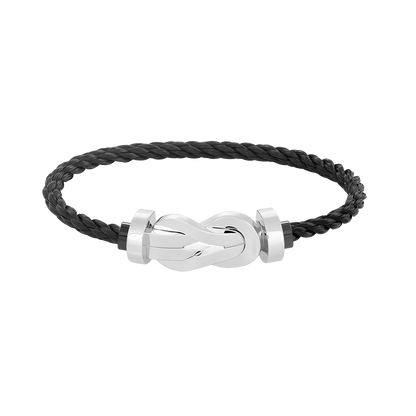 [⭐Sparkve]CHANCE LARGE 8 FIGURE BUCKLE NO DIAMOND BRACELET SILVER