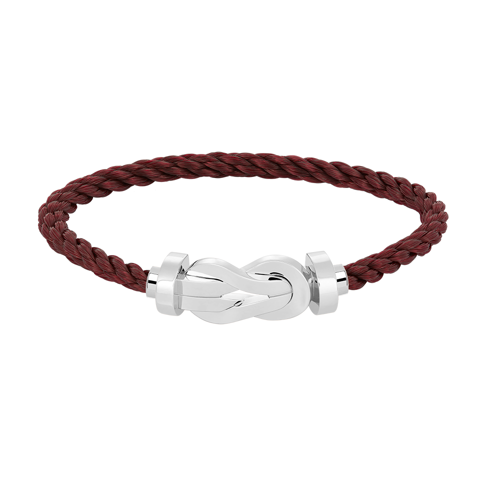 [⭐Sparkve]CHANCE LARGE 8 FIGURE BUCKLE NO DIAMOND BRACELET SILVER