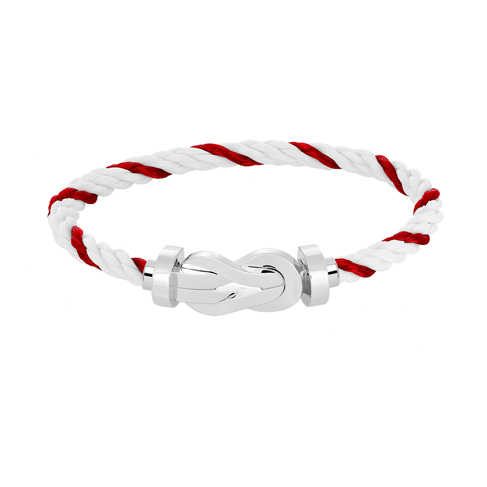 [⭐Sparkve]CHANCE LARGE 8 FIGURE BUCKLE NO DIAMOND BRACELET SILVER