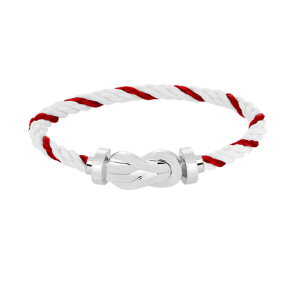 [⭐Sparkve]CHANCE LARGE 8 FIGURE BUCKLE NO DIAMOND BRACELET SILVER