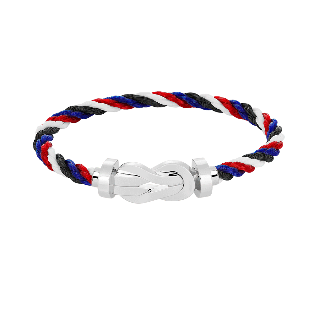 [⭐Sparkve]CHANCE LARGE 8 FIGURE BUCKLE NO DIAMOND BRACELET SILVER