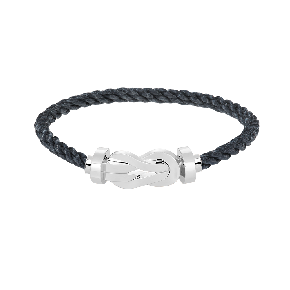 [⭐Sparkve]CHANCE LARGE 8 FIGURE BUCKLE NO DIAMOND BRACELET SILVER