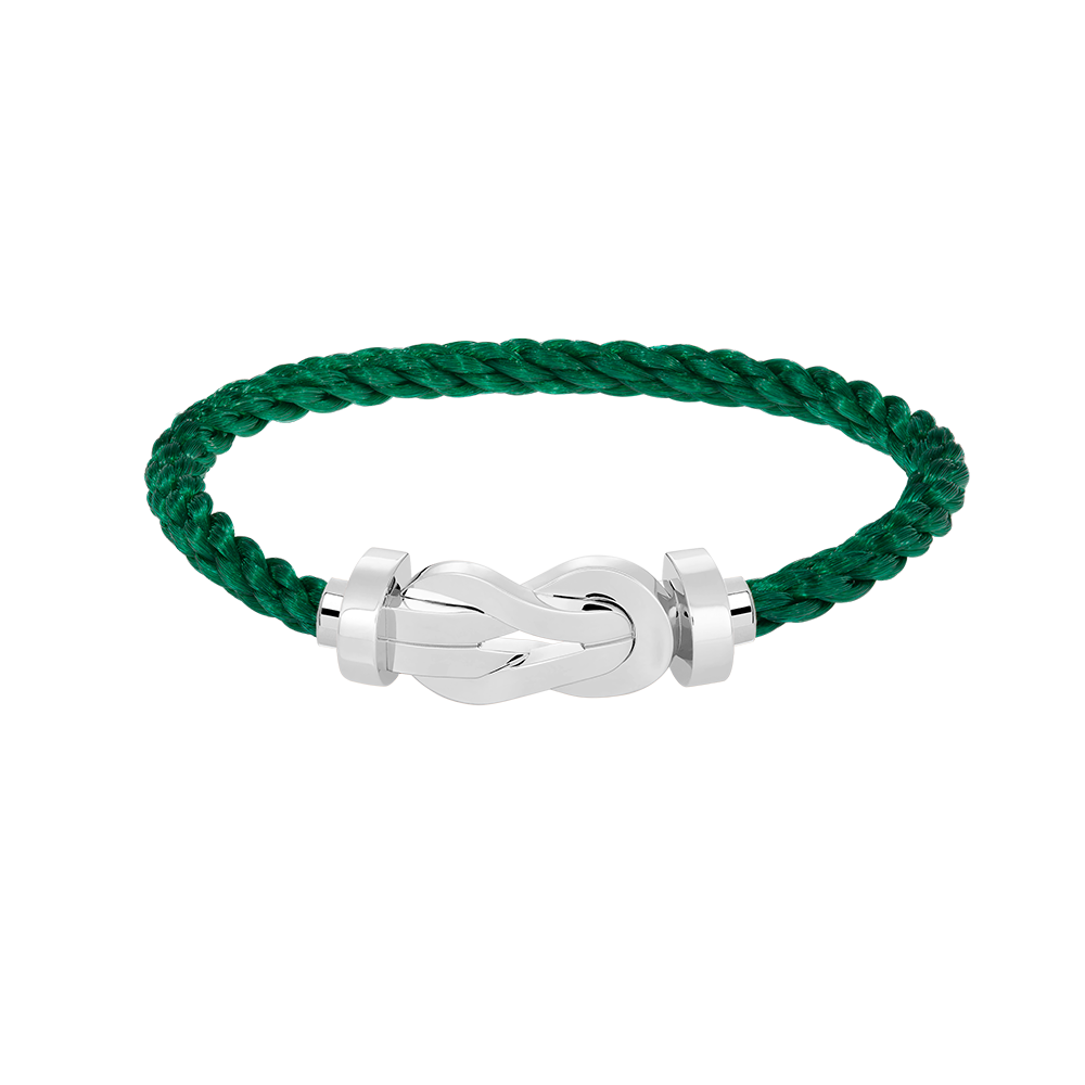 [⭐Sparkve]CHANCE LARGE 8 FIGURE BUCKLE NO DIAMOND BRACELET SILVER