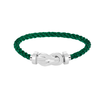 [⭐Sparkve]CHANCE LARGE 8 FIGURE BUCKLE NO DIAMOND BRACELET SILVER