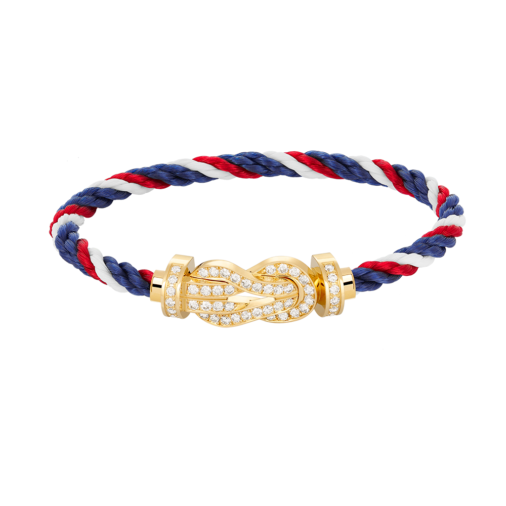 [⭐Sparkve]CHANCE LARGE 8 FIGURE BUCKLE FULLDIAMOND BRACELET GOLD