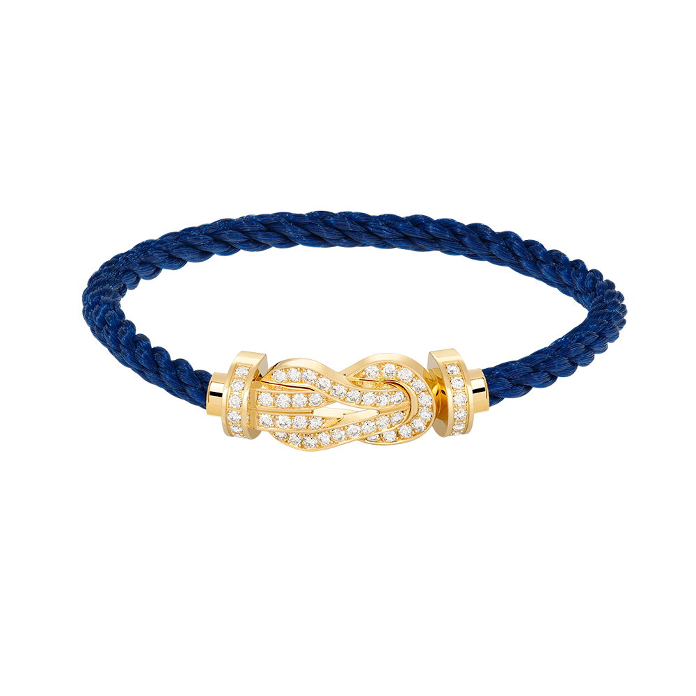 [⭐Sparkve]CHANCE LARGE 8 FIGURE BUCKLE FULLDIAMOND BRACELET GOLD
