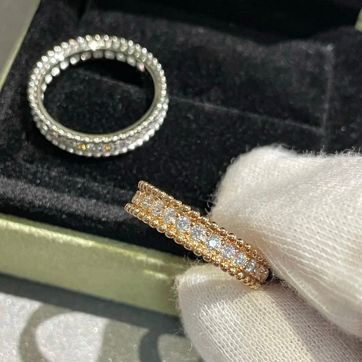[⭐Sparkve]PERLEE DIAMOND SILVER RING