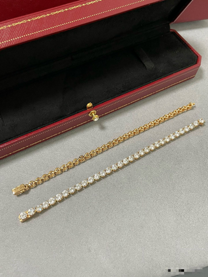 [⭐Sparkve jewelrys]TENNIS BRACELET WITH FULL DIAMOND SETTING