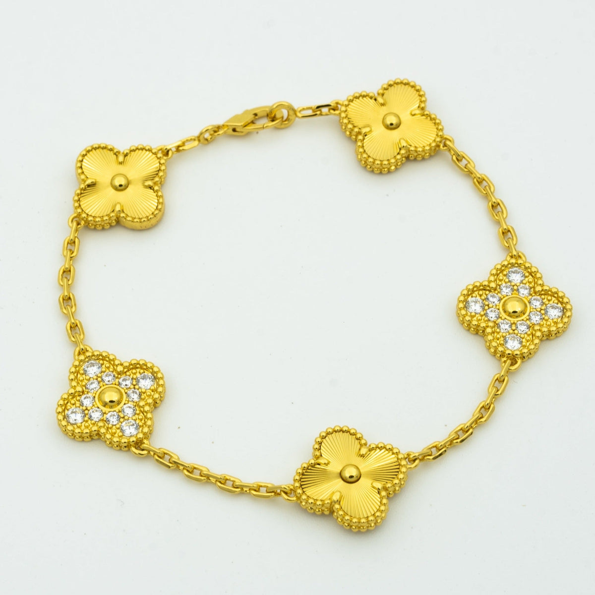 [⭐Sparkve] CLOVER 5 MOTIF LASER BRACELET COLLECTION