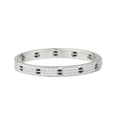 [⭐Sparkve]LOVE BRACELET 6.1MM DIAMOND-PAVED CERAMIC