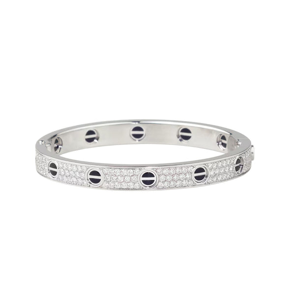 [⭐Sparkve]LOVE BRACELET 6.1MM DIAMOND-PAVED CERAMIC