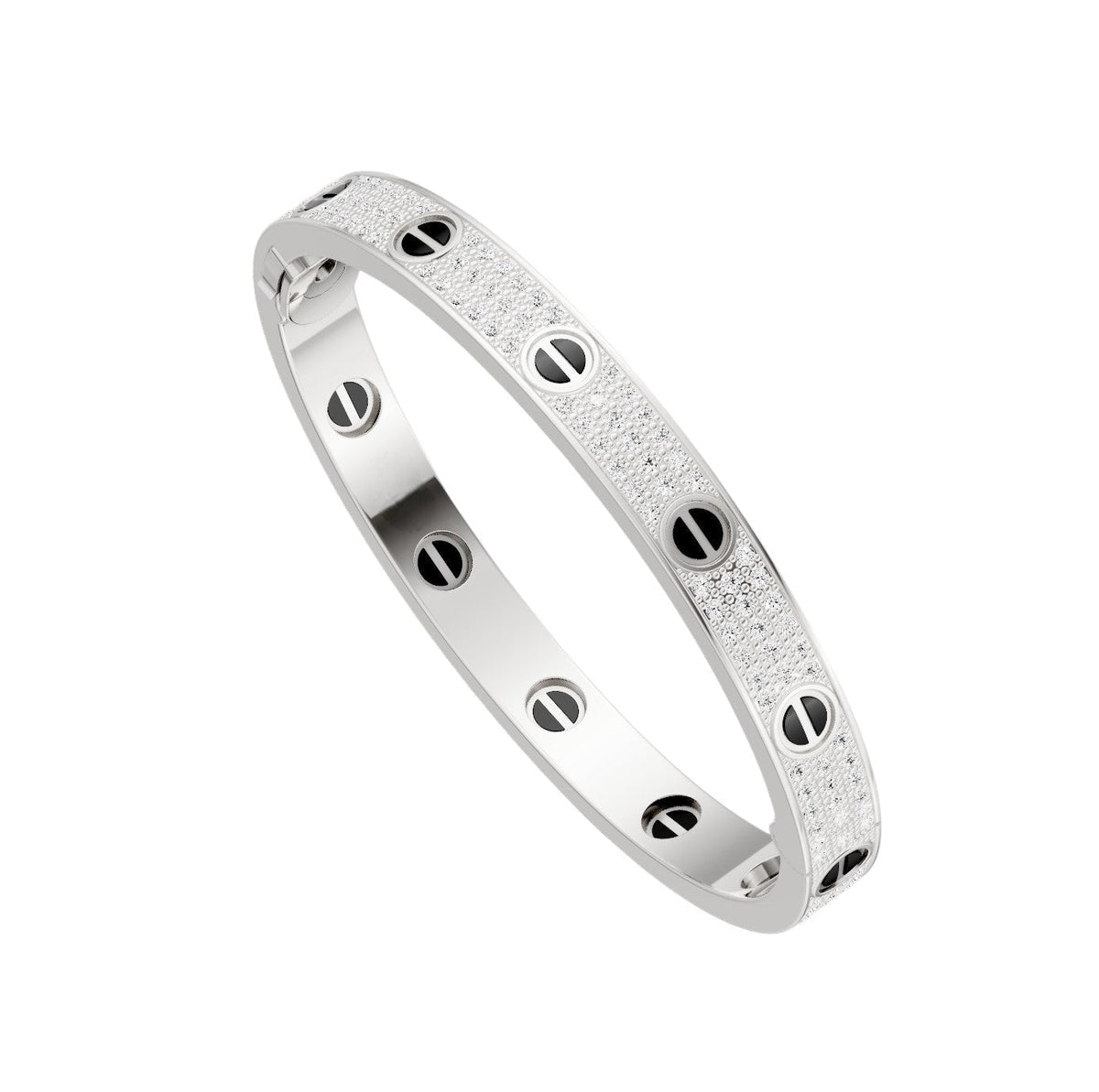 [⭐Sparkve]LOVE BRACELET 6.1MM DIAMOND-PAVED CERAMIC
