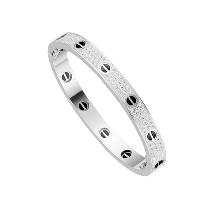 [⭐Sparkve]LOVE BRACELET 6.1MM DIAMOND-PAVED CERAMIC