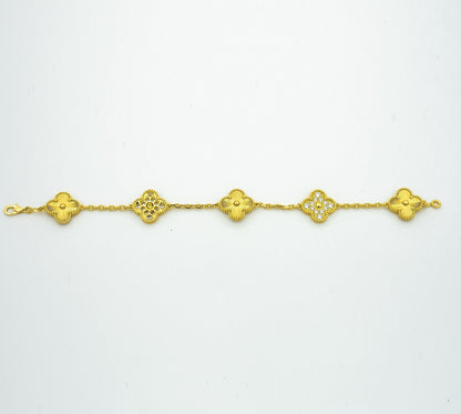 [⭐Sparkve] CLOVER 5 MOTIF LASER BRACELET COLLECTION
