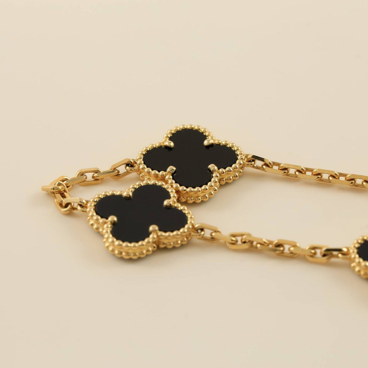 [⭐Sparkve] CLOVER 5 MOTIF ONYXS BRACELET COLLECTION