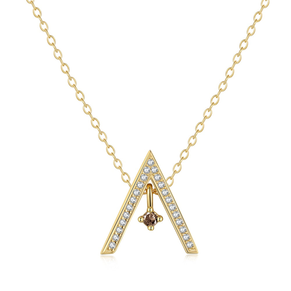 [⭐Sparkve Jewelry]⭐Sparkveling "A" Shape Necklace
