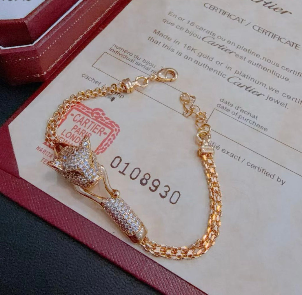 [⭐Sparkve Jewelry] PANTHERE  BRACELET DIAMONDS