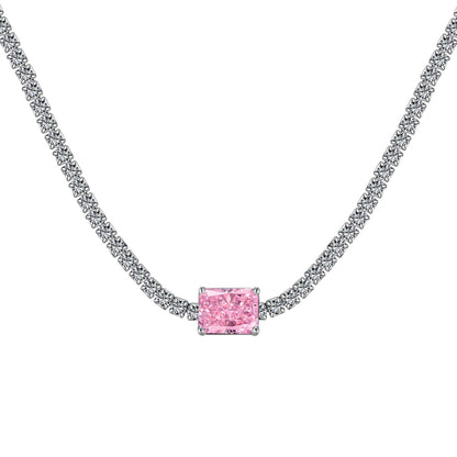 [⭐Sparkve Jewelry]2.0 carat Ornate Emerald Cut Necklace