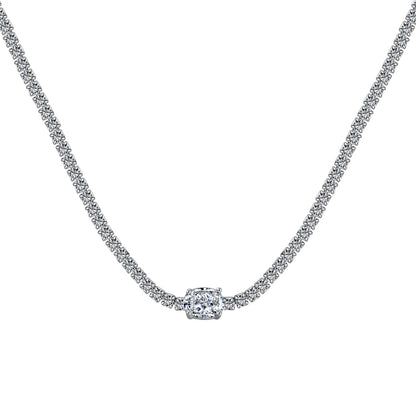 [⭐Sparkve Jewelry]1.0 Carat Shining Oval Cut Necklace