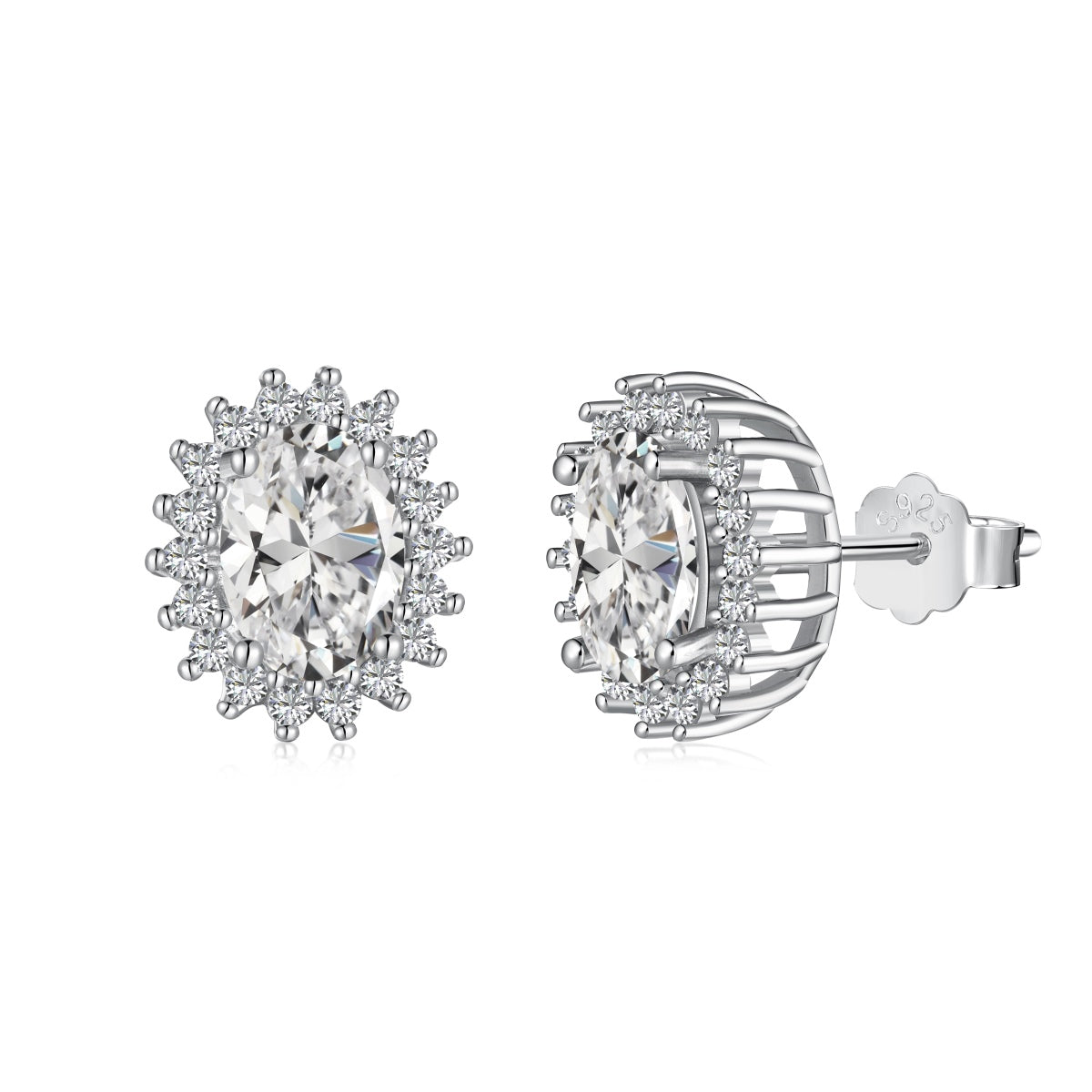[⭐Sparkve Jewelry]Delicate Radiant Oval Cut Daily Earrings