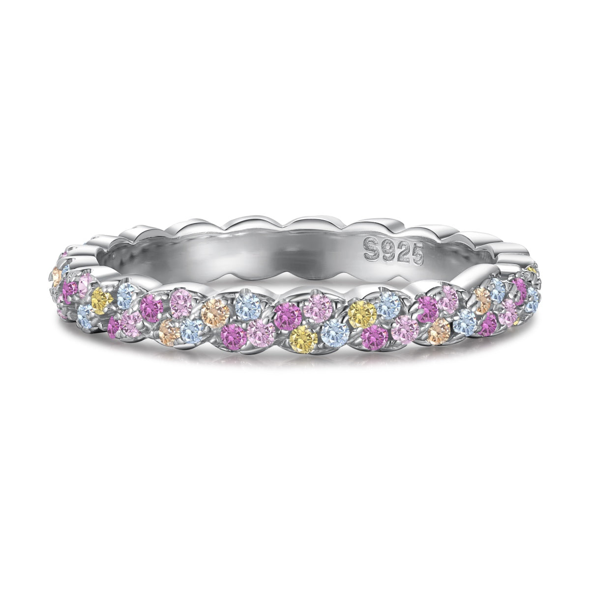 [⭐Sparkve Jewelry]Dainty Ebullient Round Cut Daily Ring