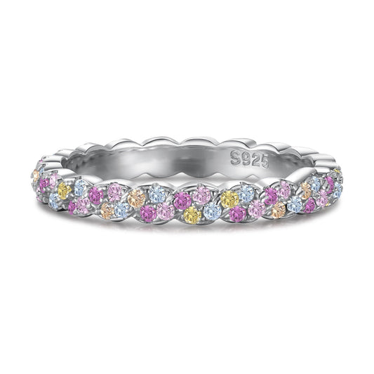 [⭐Sparkve Jewelry]Dainty Ebullient Round Cut Daily Ring